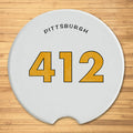 Pittsburgh 412 & YINZ Variety Pack Car Coaster - 2 Pack Coasters The Doodle Line   