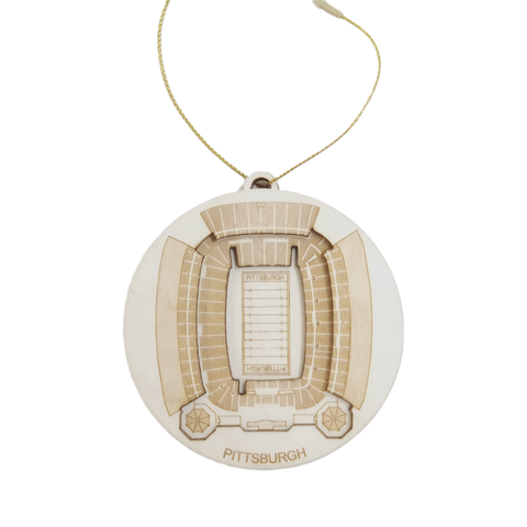 Stadium Map Ornament – Pittsburgh Heinz Field Football Stadium Art | Handcrafted Sports Gift