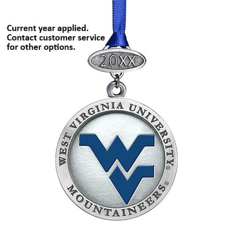 West Virginia Ornament – Handcrafted Pewter Holiday Tree Decoration Gift