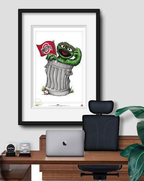 Oscar Rep Your Colours x Ohio State Limited Edition Art Print