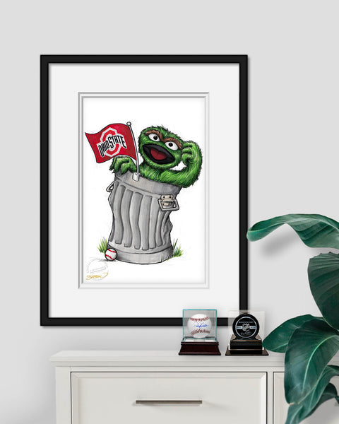 Oscar Rep Your Colours x Ohio State Limited Edition Art Print