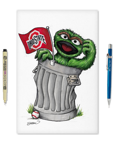 Oscar Rep Your Colours x Ohio State Limited Edition Art Print