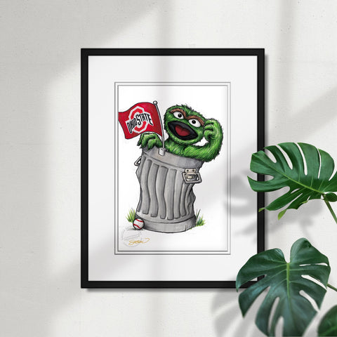 Oscar Rep Your Colours x Ohio State Limited Edition Art Print