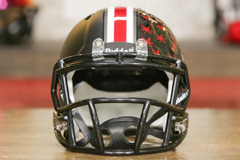 Ohio State Buckeyes Riddell Speed Mini Helmet - Satin Black