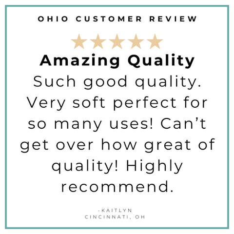 Ohio Baby Gift Set – Muslin Swaddle Blanket & Baby Burp Cloth Bib Combo