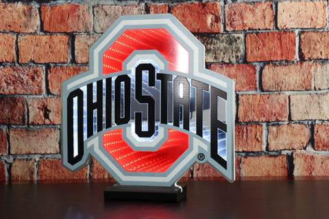 NCAA LED Infinity Logo Light - Ohio State Buckeyes