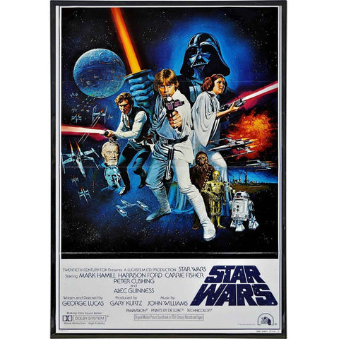 1977 Star Wars Poster – Vintage International Film Print 11x17 Classic Sci-Fi Art