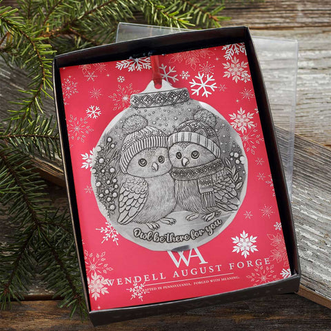 Owl Be There Ornament – Handcrafted American Made Friendship Gift for Holiday Tree