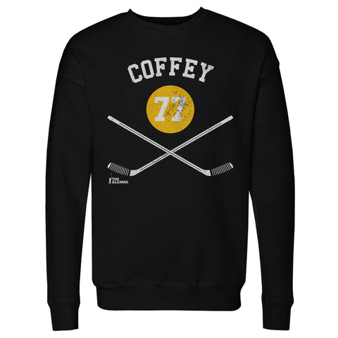 Paul Coffey Pittsburgh 77 Sticks  Men's Crewneck Sweatshirt Men's Crewneck Sweatshirt 500 LEVEL   