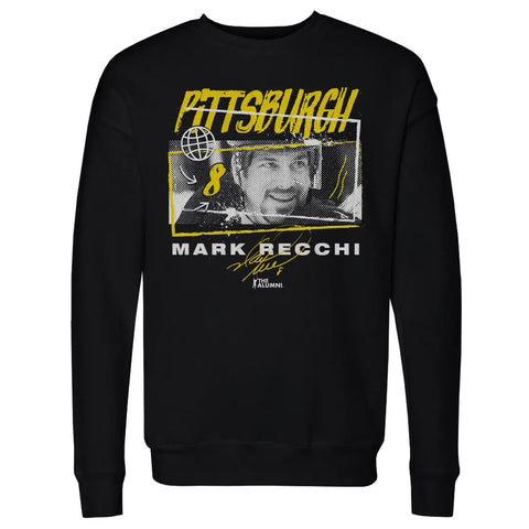 Mark Recchi Pittsburgh Tones  Men's Crewneck Sweatshirt Men's Crewneck Sweatshirt 500 LEVEL   