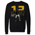 Pittsburgh Pirates Ke'Bryan Hayes Men's Crewneck Sweatshirt Men's Crewneck Sweatshirt 500 LEVEL Black S Men's Crewneck Sweatshirt