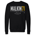 Pittsburgh Penguins Evgeni Malkin Men's Crewneck Sweatshirt Men's Crewneck Sweatshirt 500 LEVEL Black S Men's Crewneck Sweatshirt