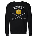 Larry Murphy Pittsburgh 55 Sticks  Men's Crewneck Sweatshirt Men's Crewneck Sweatshirt 500 LEVEL   