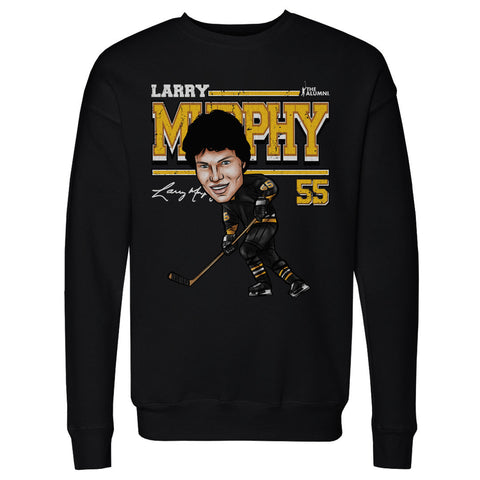 Larry Murphy Pittsburgh Cartoon  Men's Crewneck Sweatshirt Men's Crewneck Sweatshirt 500 LEVEL   