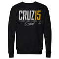 Pittsburgh Pirates Oneil Cruz Men's Crewneck Sweatshirt Men's Crewneck Sweatshirt 500 LEVEL Black S Men's Crewneck Sweatshirt