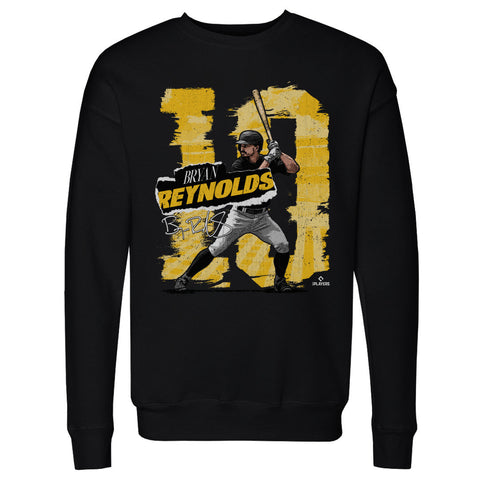 Pittsburgh Pirates Bryan Reynolds Men's Crewneck Sweatshirt Men's Crewneck Sweatshirt 500 LEVEL Black S Men's Crewneck Sweatshirt