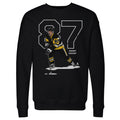 Pittsburgh Penguins Sidney Crosby Men's Crewneck Sweatshirt Men's Crewneck Sweatshirt 500 LEVEL Black S Men's Crewneck Sweatshirt