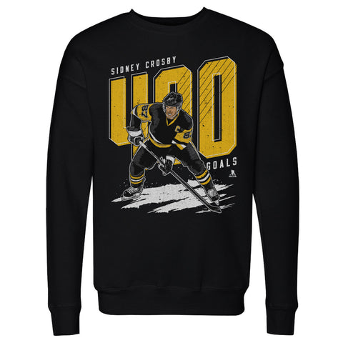 Pittsburgh Penguins Sidney Crosby Men's Crewneck Sweatshirt Men's Crewneck Sweatshirt 500 LEVEL Black S Men's Crewneck Sweatshirt