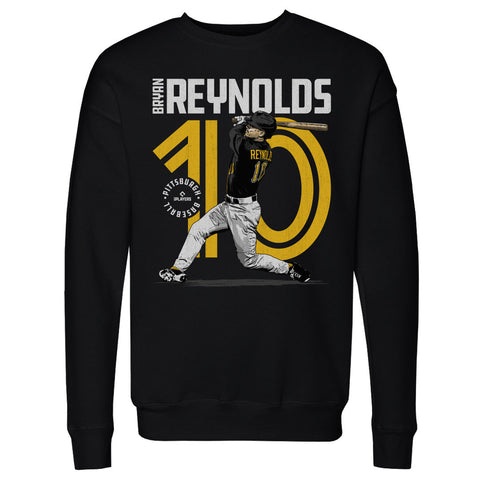 Pittsburgh Pirates Bryan Reynolds Men's Crewneck Sweatshirt Men's Crewneck Sweatshirt 500 LEVEL Black S Men's Crewneck Sweatshirt