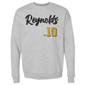 Pittsburgh Pirates Bryan Reynolds Men's Crewneck Sweatshirt Men's Crewneck Sweatshirt 500 LEVEL Heather Gray S Men's Crewneck Sweatshirt