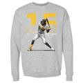 Pittsburgh Pirates Oneil Cruz Men's Crewneck Sweatshirt Men's Crewneck Sweatshirt 500 LEVEL Heather Gray S Men's Crewneck Sweatshirt