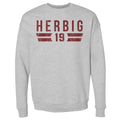 Nick Herbig College Font Men's Crewneck Sweatshirt Men's Crewneck Sweatshirt 500 LEVEL   