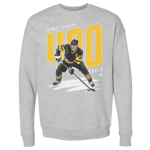 Pittsburgh Penguins Sidney Crosby Men's Crewneck Sweatshirt Men's Crewneck Sweatshirt 500 LEVEL Heather Gray S Men's Crewneck Sweatshirt