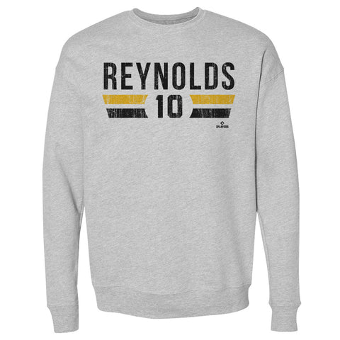 Pittsburgh Pirates Bryan Reynolds Men's Crewneck Sweatshirt Men's Crewneck Sweatshirt 500 LEVEL Heather Gray S Men's Crewneck Sweatshirt