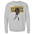 Pittsburgh Pirates Oneil Cruz Men's Crewneck Sweatshirt Men's Crewneck Sweatshirt 500 LEVEL Heather Gray S Men's Crewneck Sweatshirt