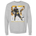 Pittsburgh Penguins Sidney Crosby Men's Crewneck Sweatshirt Men's Crewneck Sweatshirt 500 LEVEL Heather Gray S Men's Crewneck Sweatshirt