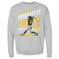 Pittsburgh Pirates Bryan Reynolds Men's Crewneck Sweatshirt Men's Crewneck Sweatshirt 500 LEVEL Heather Gray S Men's Crewneck Sweatshirt