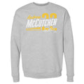 Pittsburgh Pirates Andrew McCutchen Men's Crewneck Sweatshirt Men's Crewneck Sweatshirt 500 LEVEL Heather Gray S Men's Crewneck Sweatshirt