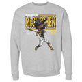 Pittsburgh Pirates Andrew McCutchen Men's Crewneck Sweatshirt Men's Crewneck Sweatshirt 500 LEVEL Heather Gray S Men's Crewneck Sweatshirt