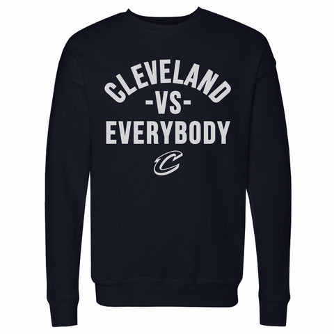 Cleveland Cavaliers Sweatshirt - Long Sleeve Crewneck Midweight Cotton Blend