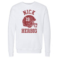 Nick Herbig College Helmet Font Men's Crewneck Sweatshirt Men's Crewneck Sweatshirt 500 LEVEL   