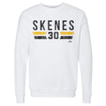 Pittsburgh Pirates Paul Skenes Men's Crewneck Sweatshirt Men's Crewneck Sweatshirt 500 LEVEL White S Men's Crewneck Sweatshirt