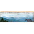 Black Bear Blue Ridge Mountains | Wall Art Print on Real Wood | Lodge Mountain Cabin Decor Wood Sign Mill Wood Art 3.75" x 12"  