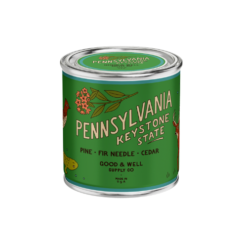 Pennsylvania State Candle – Woodsy Candles Blend | Pine Scented Candle, Fir Needle Fragrance