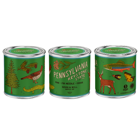 Pennsylvania State Candle – Woodsy Candles Blend | Pine Scented Candle, Fir Needle Fragrance