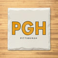 Pittsburgh PGH Ceramic Drink Coasters - 4 Pack Coasters The Doodle Line   