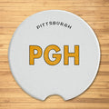 Pittsburgh PGH & YINZ Variety Pack Car Coaster - 2 Pack Coasters The Doodle Line   