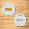 Pittsburgh PGH & YINZ Variety Pack Car Coaster - 2 Pack Coasters The Doodle Line   