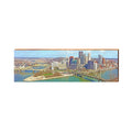 Pittsburgh Skyline | Wall Art Print on Real Wood Wood Sign Mill Wood Art   