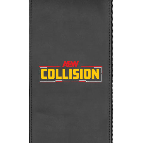 Silver Loveseat with  All Elite Wrestling Collision Color Logo