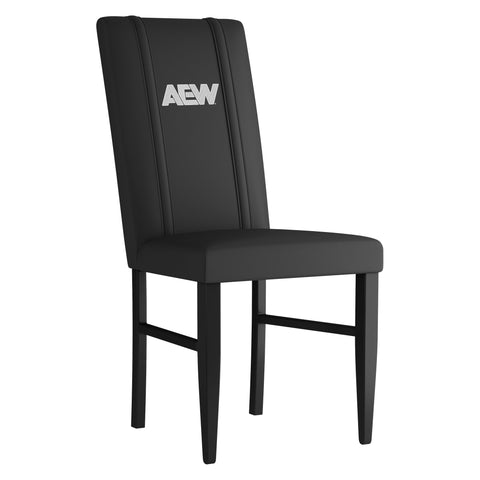 Side Chair 2000 with  All Elite Wrestling Primary White Logo Set of 2