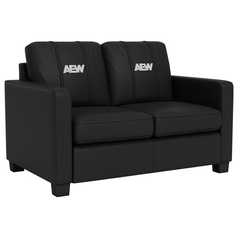 Dyno Stationary Loveseat with  All Elite Wrestling Primary White Logo