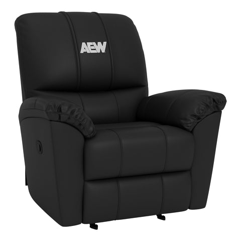 Rocker Recliner with All Elite Wrestling Primary White Logo