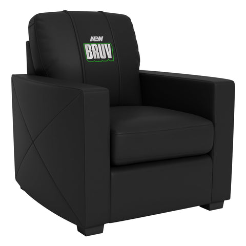 Silver Club Chair with AEW Will Osprey Bruv Logo
