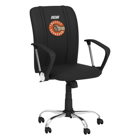 Curve Task Chair with AEW Orange Cassidy Freshly Squeezed Logo