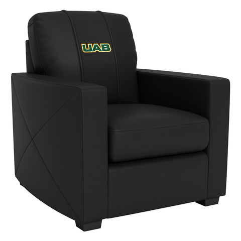 Silver Club Chair with Alabama Birmingham Blazers Primary Logo